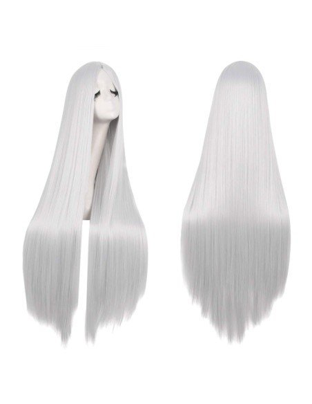 ⭐ Peluca de Kanekalon Lisa corte Recto 100 Cm Cosplay - Negro ⭐ Peluca de Kanekalon Lisa corte Recto 100 Cm Cosplay - Negro
