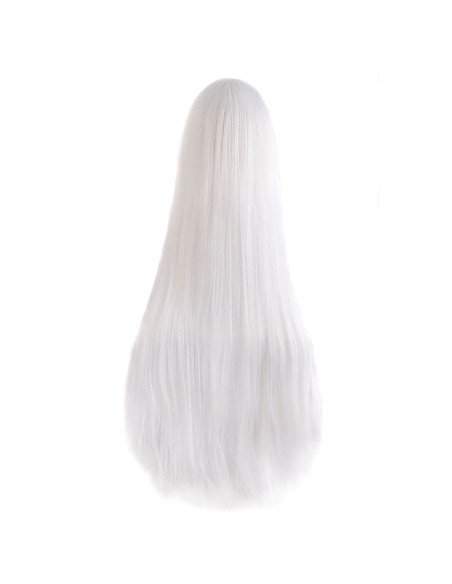 ⭐ Peluca de Kanekalon Lisa corte Recto 100 Cm Cosplay - Negro