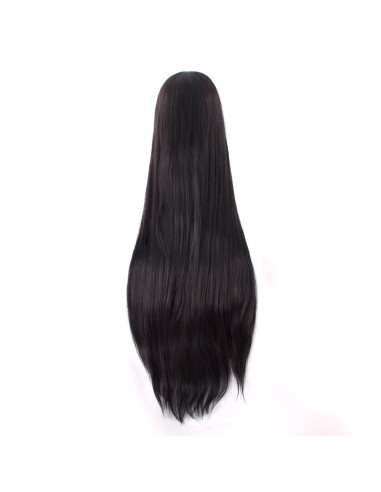 Peluca de Kanekalon Lisa 100 Cm Cosplay - Negro