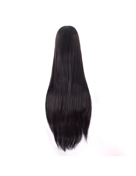 Peluca de Kanekalon Lisa 100 Cm Cosplay - Negro