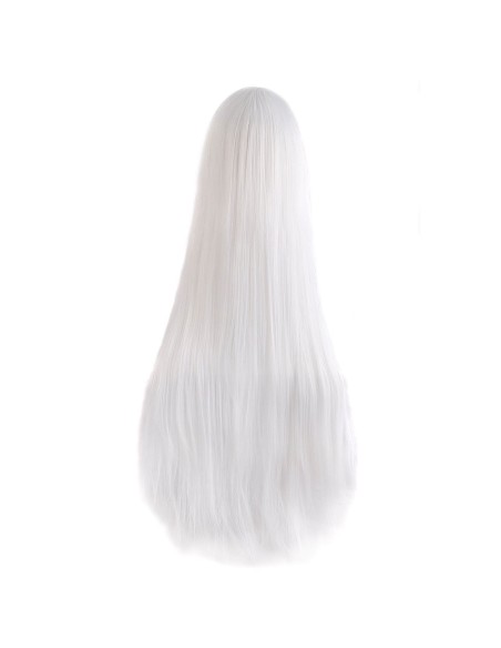 ⭐ Peluca de Kanekalon Lisa corte Recto 80 Cm Cosplay - Negro