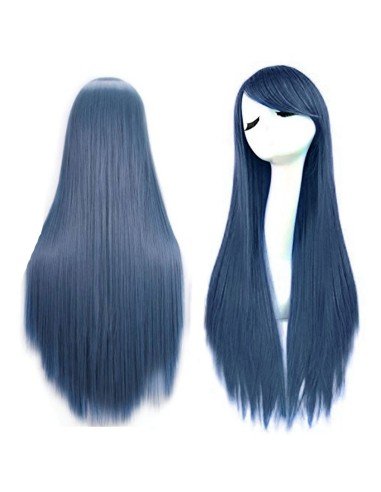 ⭐ Peluca de Kanekalon Lisa 80 Cm Cosplay Cabello largo