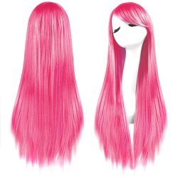 ⭐ Peluca de Kanekalon Lisa 80 Cm Cosplay Cabello largo