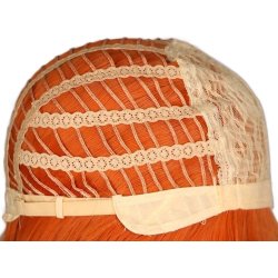 ⭐ Peluca Cosplay lisa 80cm Kanekalon Naranja