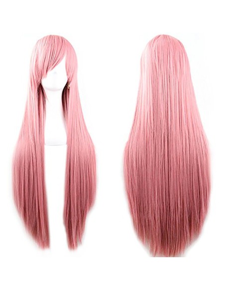 Peluca Cosplay lisa 80cm Kanekalon Rosado Peluca Cosplay lisa 80cm Kanekalon Rosado