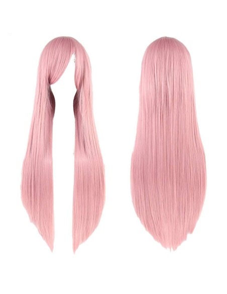 ⭐ Peluca Cosplay lisa 80cm Kanekalon Rosado ⭐ Peluca Cosplay lisa 80cm Kanekalon Rosado