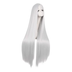 ⭐ Peluca de Kanekalon Lisa corte Recto 100 Cm Cosplay - Negro