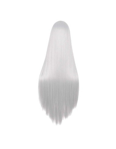 ⭐ Peluca de Kanekalon Lisa corte Recto 100 Cm Cosplay - Negro