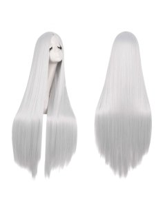 ⭐ Peluca de Kanekalon Lisa corte Recto 100 Cm Cosplay - Negro