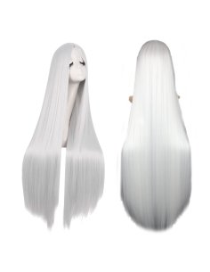 ⭐ Peluca de Kanekalon Lisa corte Recto 100 Cm Cosplay - Negro 2