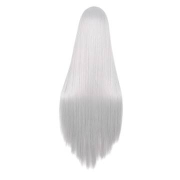 ⭐ Peluca de Kanekalon Lisa corte Recto 100 Cm Cosplay - Negro