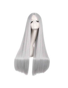 ⭐ Peluca de Kanekalon Lisa corte Recto 80 Cm Cosplay - Negro 2