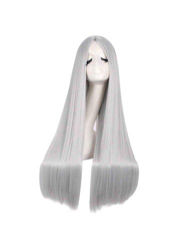 ⭐ Peluca de Kanekalon Lisa corte Recto 80 Cm Cosplay - Negro