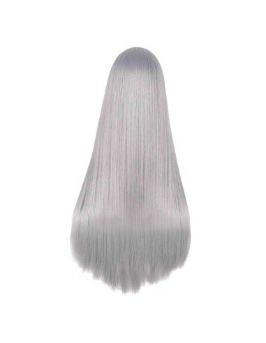 ⭐ Peluca de Kanekalon Lisa corte Recto 80 Cm Cosplay - Negro