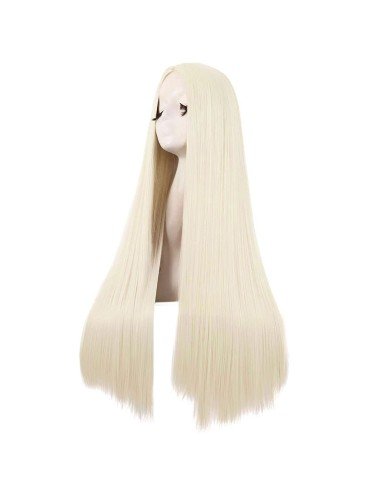 ⭐ Peluca de Kanekalon Lisa corte Recto 80 Cm Cosplay - Negro