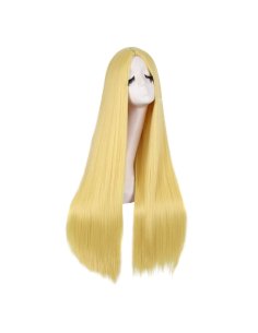 ⭐ Peluca de Kanekalon Lisa corte Recto 70 Cm Cosplay - Negro 2