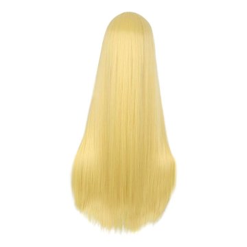 ⭐ Peluca de Kanekalon Lisa corte Recto 70 Cm Cosplay - Negro