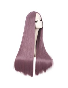 ⭐ Peluca de Kanekalon Lisa corte Recto 70 Cm Cosplay - Negro