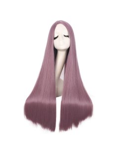 ⭐ Peluca de Kanekalon Lisa corte Recto 70 Cm Cosplay - Negro 2