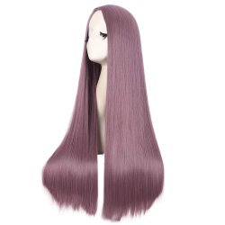 ⭐ Peluca de Kanekalon Lisa corte Recto 70 Cm Cosplay - Negro