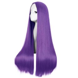 ⭐ Peluca de Kanekalon Lisa corte Recto 70 Cm Cosplay - Negro