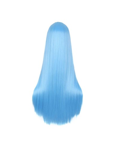 ⭐ Peluca de Kanekalon Lisa corte Recto 70 Cm Cosplay - Negro