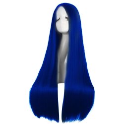 ⭐ Peluca de Kanekalon Lisa corte Recto 70 Cm Cosplay - Negro
