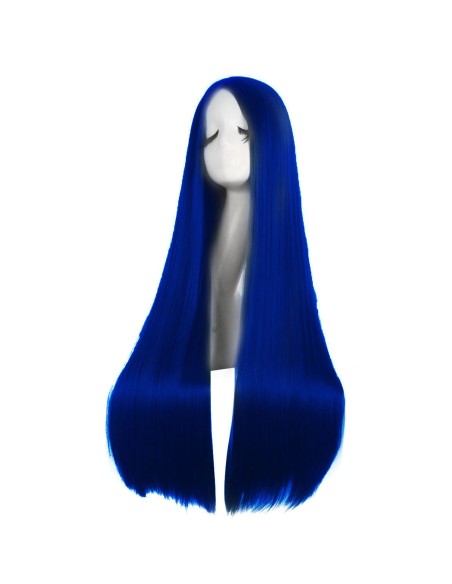 ⭐ Peluca de Kanekalon Lisa corte Recto 80 Cm Cosplay - Negro ⭐ Peluca de Kanekalon Lisa corte Recto 80 Cm Cosplay - Negro