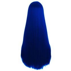 ⭐ Peluca de Kanekalon Lisa corte Recto 70 Cm Cosplay - Negro