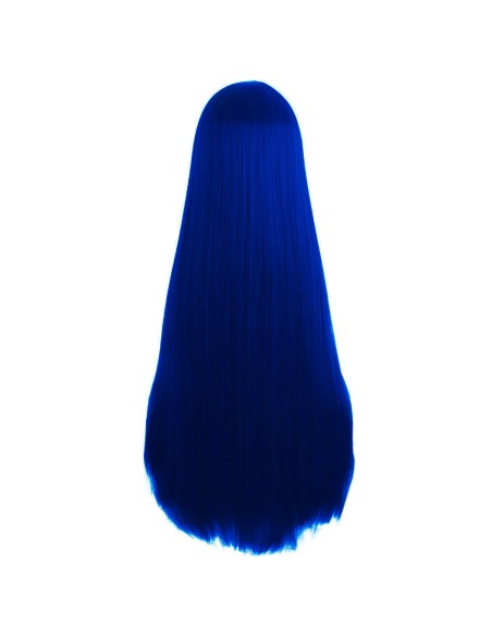 ⭐ Peluca de Kanekalon Lisa corte Recto 80 Cm Cosplay - Negro ⭐ Peluca de Kanekalon Lisa corte Recto 80 Cm Cosplay - Negro