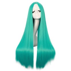 ⭐ Peluca de Kanekalon Lisa corte Recto 70 Cm Cosplay - Negro