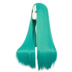 ⭐ Peluca de Kanekalon Lisa corte Recto 70 Cm Cosplay - Negro
