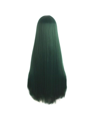 ⭐ Peluca de Kanekalon Lisa corte Recto 80 Cm Cosplay - Negro