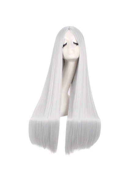 ⭐ Peluca de Kanekalon Lisa corte Recto 80 Cm Cosplay - Negro