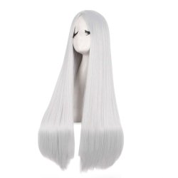 ⭐ Peluca de Kanekalon Lisa corte Recto 70 Cm Cosplay - Negro