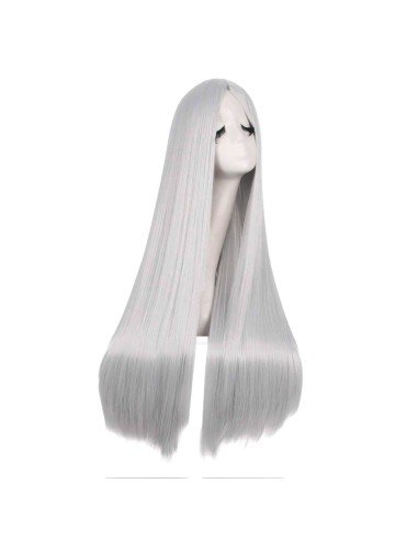 ⭐ Peluca de Kanekalon Lisa corte Recto 80 Cm Cosplay - Negro