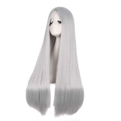 ⭐ Peluca de Kanekalon Lisa corte Recto 70 Cm Cosplay - Negro