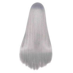 ⭐ Peluca de Kanekalon Lisa corte Recto 70 Cm Cosplay - Negro