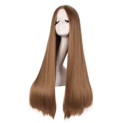 ⭐ Peluca de Kanekalon Lisa corte Recto 70 Cm Cosplay - Negro