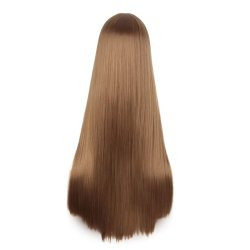 ⭐ Peluca de Kanekalon Lisa corte Recto 70 Cm Cosplay - Negro