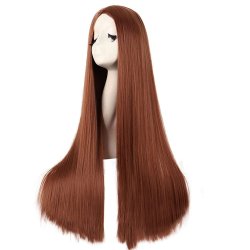 ⭐ Peluca de Kanekalon Lisa corte Recto 70 Cm Cosplay - Negro