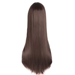 ⭐ Peluca de Kanekalon Lisa corte Recto 70 Cm Cosplay - Negro