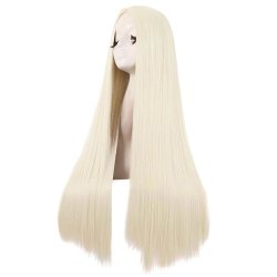 ⭐ Peluca de Kanekalon Lisa corte Recto 70 Cm Cosplay - Negro