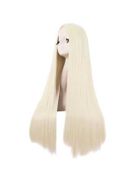 ⭐ Peluca de Kanekalon Lisa corte Recto 80 Cm Cosplay - Negro