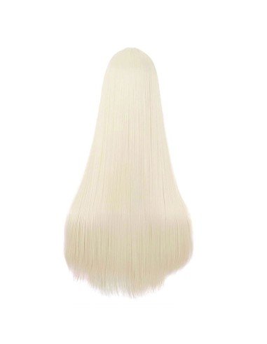 ⭐ Peluca de Kanekalon Lisa corte Recto 70 Cm Cosplay - Negro