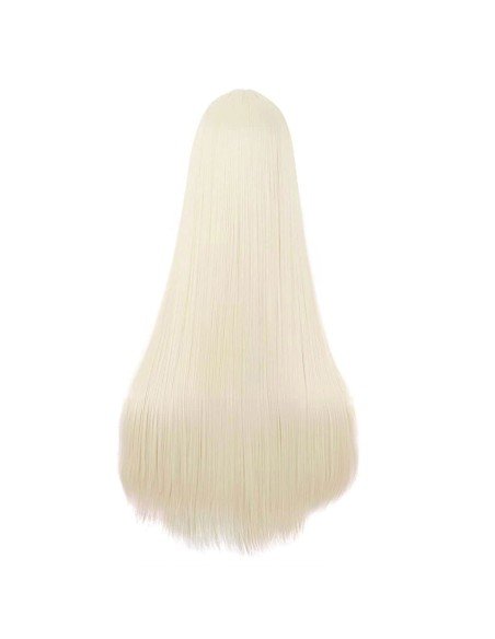 ⭐ Peluca de Kanekalon Lisa corte Recto 80 Cm Cosplay - Negro