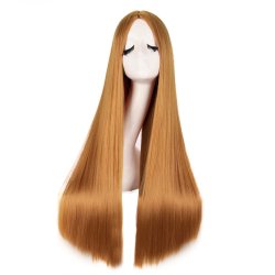 ⭐ Peluca de Kanekalon Lisa corte Recto 70 Cm Cosplay - Negro