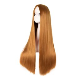 ⭐ Peluca de Kanekalon Lisa corte Recto 70 Cm Cosplay - Negro