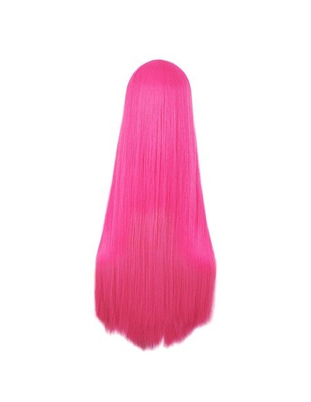 ⭐ Peluca de Kanekalon Lisa corte Recto 80 Cm Cosplay - Negro