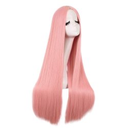 ⭐ Peluca de Kanekalon Lisa corte Recto 70 Cm Cosplay - Negro